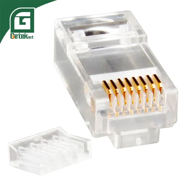 Pkug Conector Rj45 RJ45 Connector 8P8C Cat5E Cat6 Cat6A UTP Modular Plug - Geteknet ...