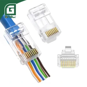 RJ45 connector pass though